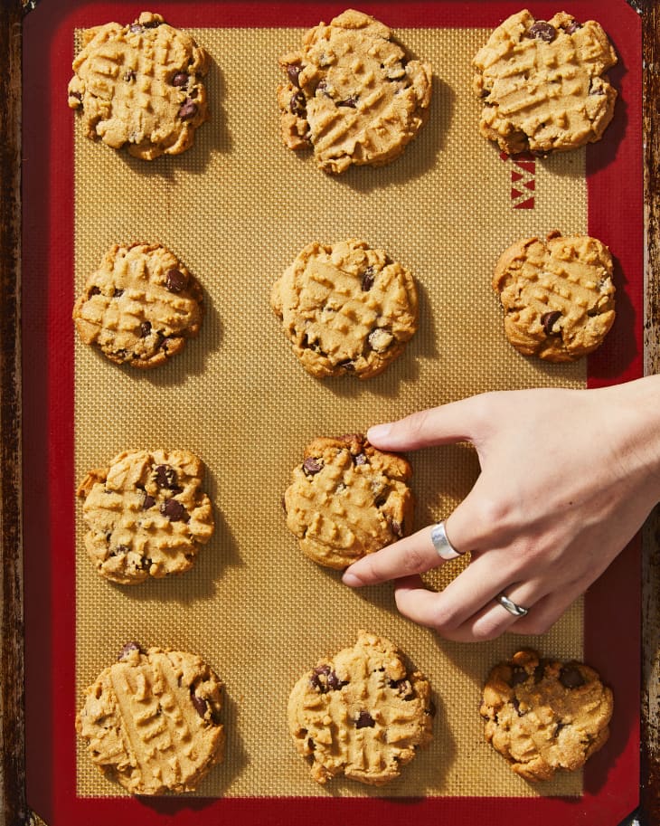 Peanut Butter Chocolate Chip Cookies Recipe Chewy The Kitchn