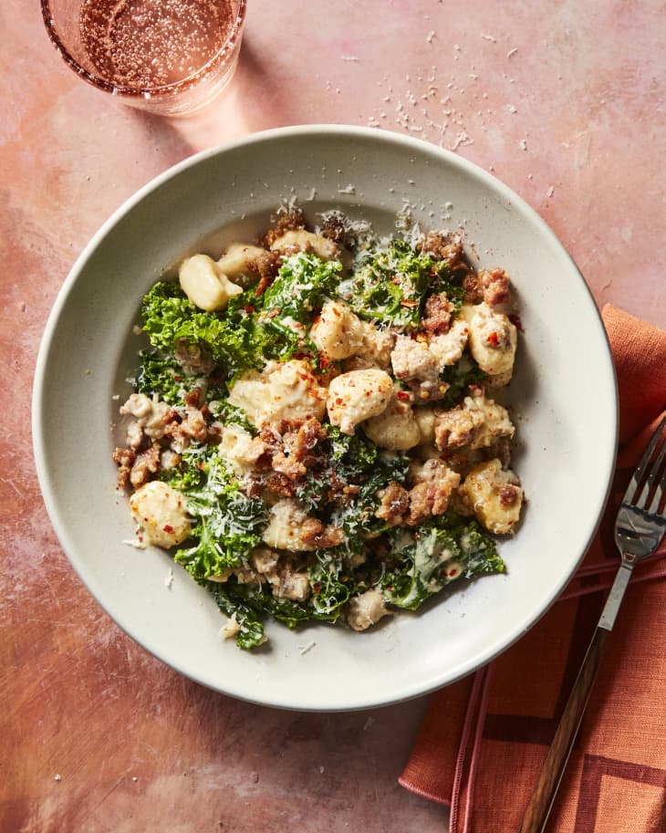 Creamy Gnocchi with Boursin, Sausage, and Kale Kitchn