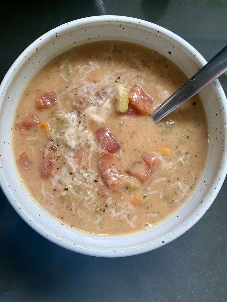Creamy Tomato Basil Parmesan Soup (Recipe Review) The Kitchn
