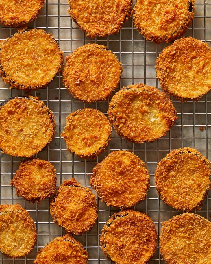 ExtraCrispy Eggplant Crostini Recipe The Kitchn