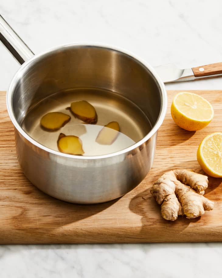 Boiled lemon and ginger water hotsell