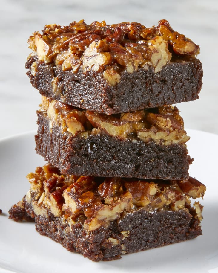 Pecan Pie Brownies With Boxed Brownie Mix The Kitchn   Pecan Pie Brownies 088