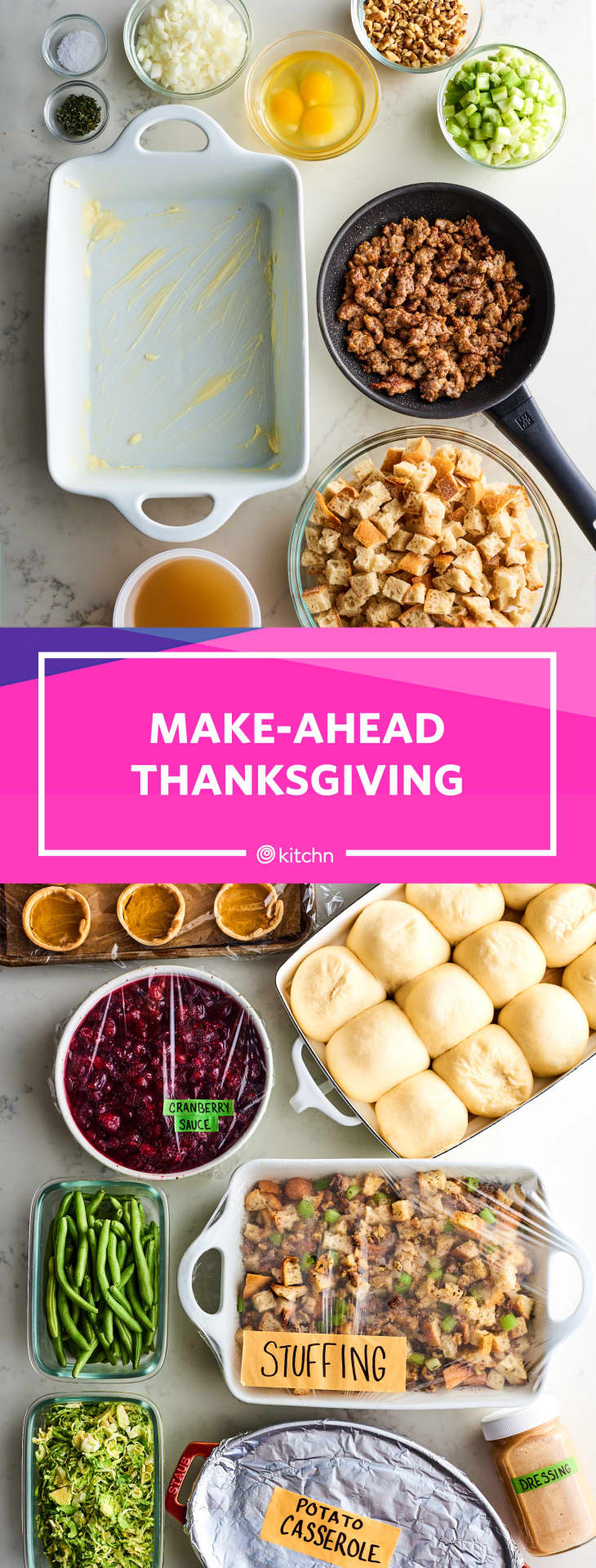 How to Make Ahead a Whole Thanksgiving Meal in 3 Hours | The Kitchn
