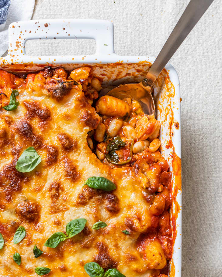 Gnocchi Lasagna with Spinach, White Beans, and Sausage The Kitchn