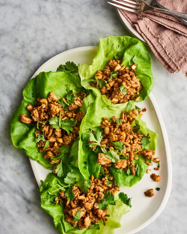 Garlic and Ginger Turkey Lettuce Wraps Recipe Kitchn