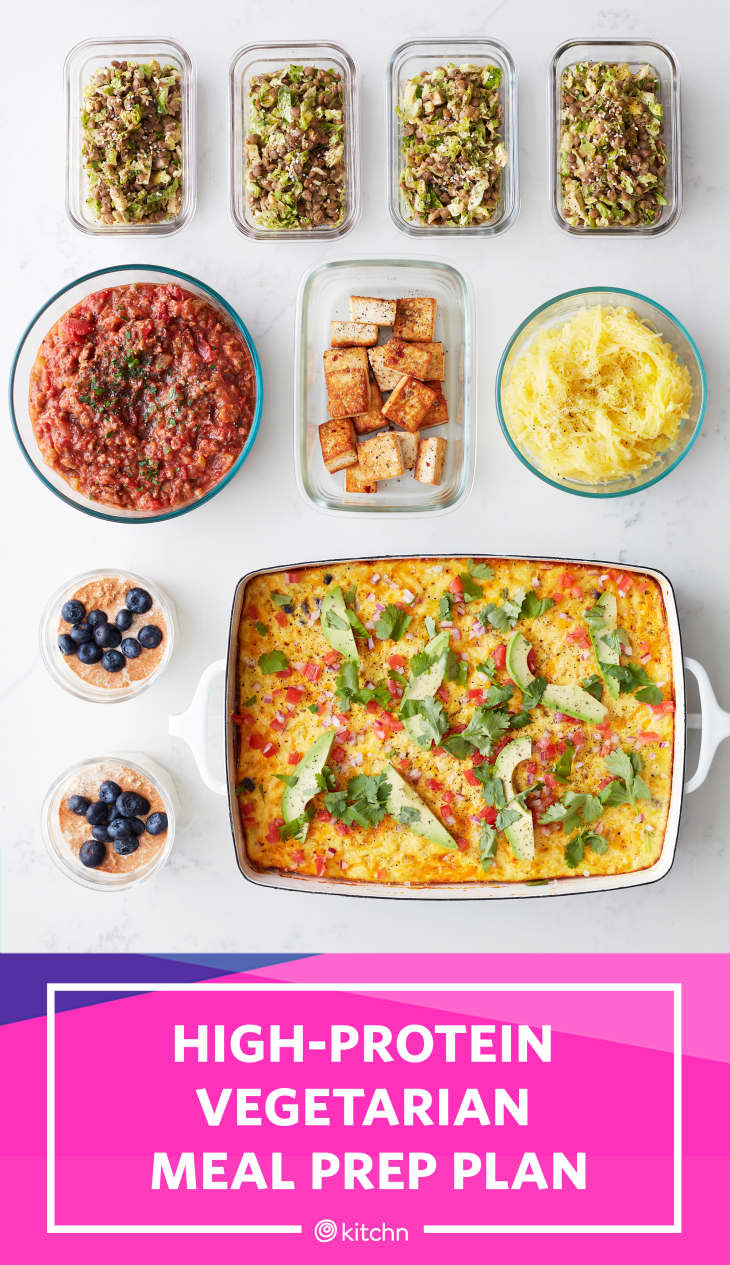 HighProtein Vegetarian Meal Prep Plan for 1 Week of Meals