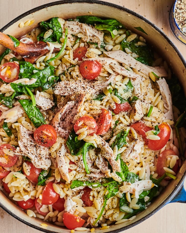 OnePot Creamy Chicken Orzo Kitchn