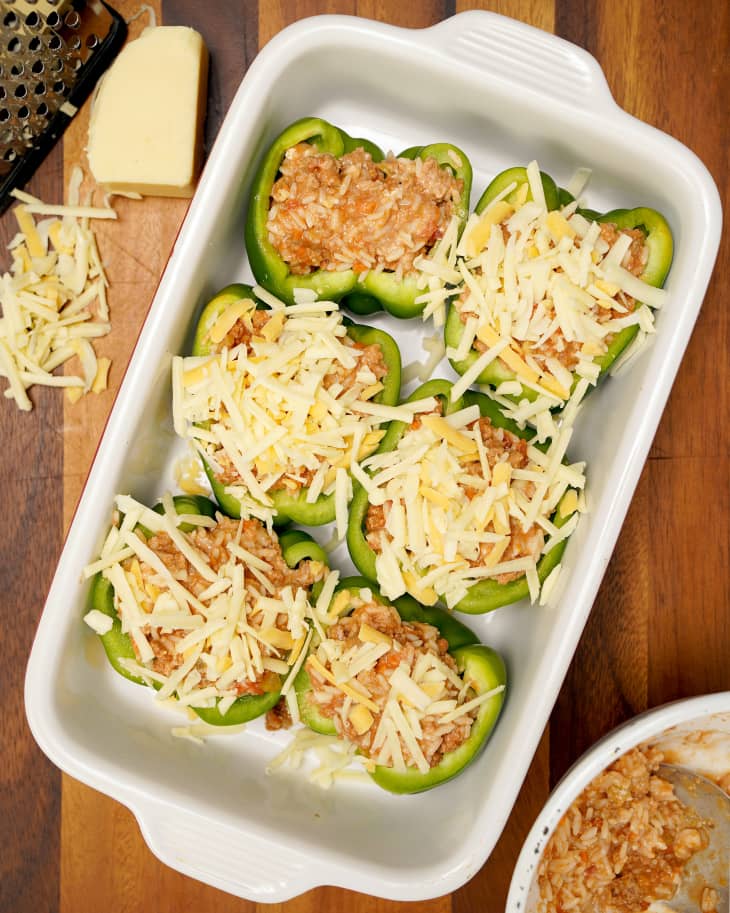 This Turkey Bolognese Rolls Over Into Creamy Stuffed Peppers The Kitchn