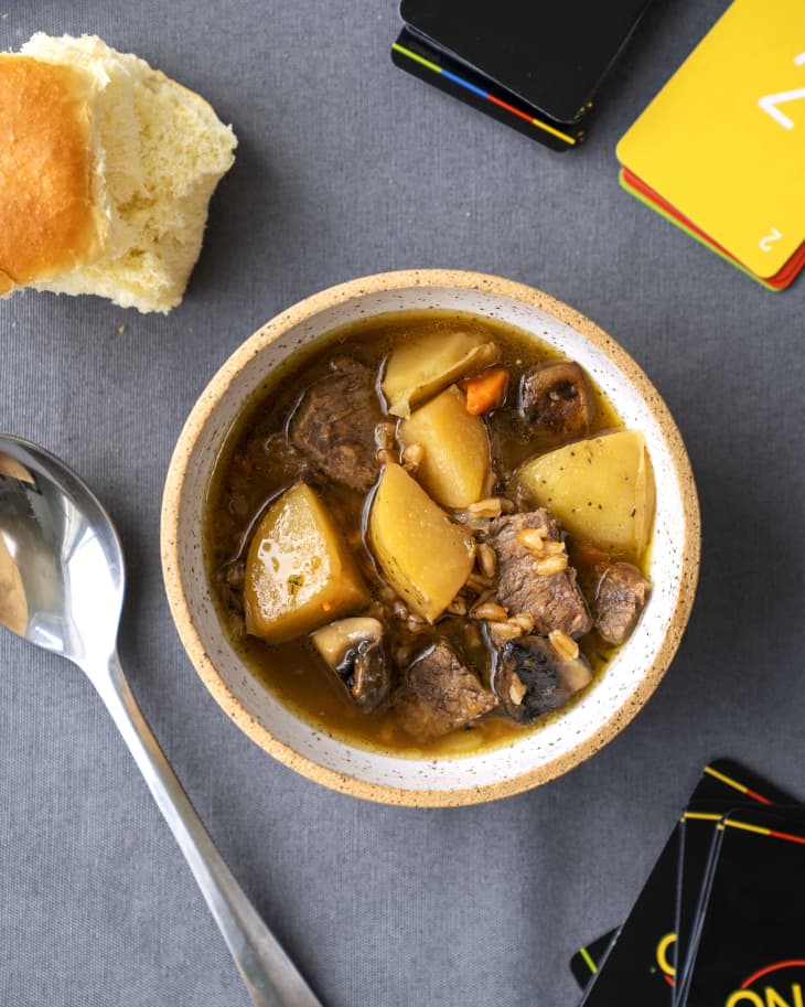 30Minute Beef, Mushroom, and Farro Soup Kitchn
