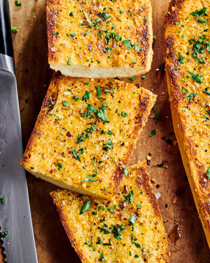 I Tried Four Popular Garlic Bread Recipes and Found the Best One