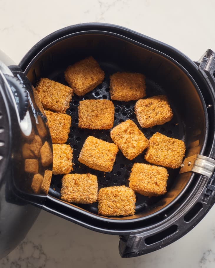 Air Fryer Tofu Nuggets with Smoky Broccoli Recipe | The Kitchn