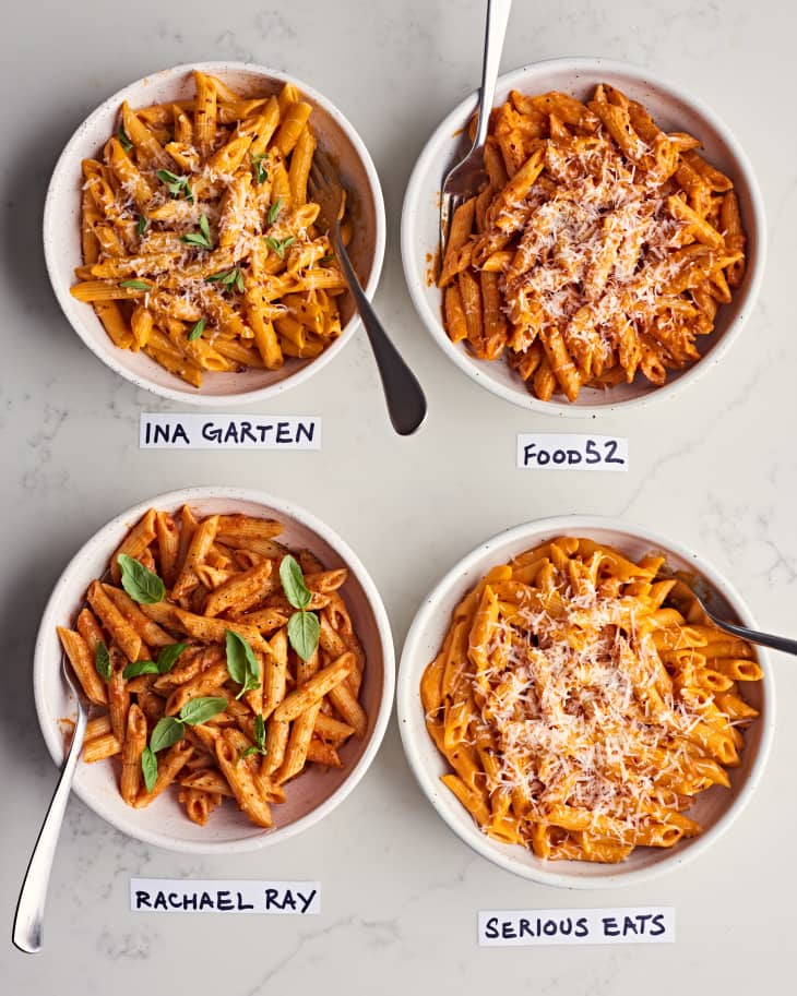 I Tried Four Popular Vodka Sauce Recipes and Found the Best One The