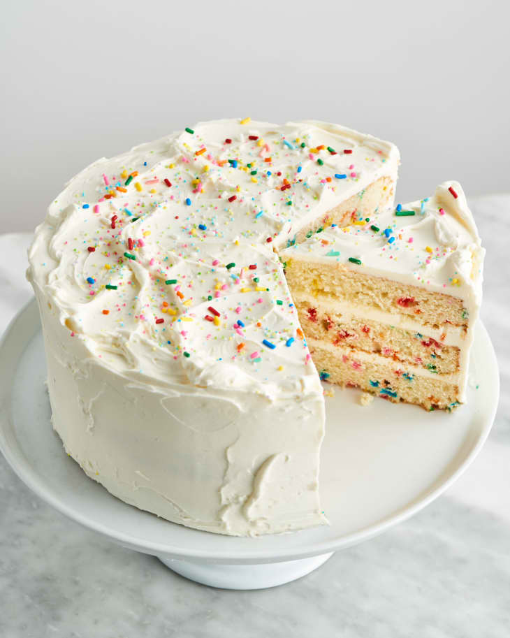 I Tried Sally's Baking Addiction's Funfetti Layer Cake Recipe The Kitchn