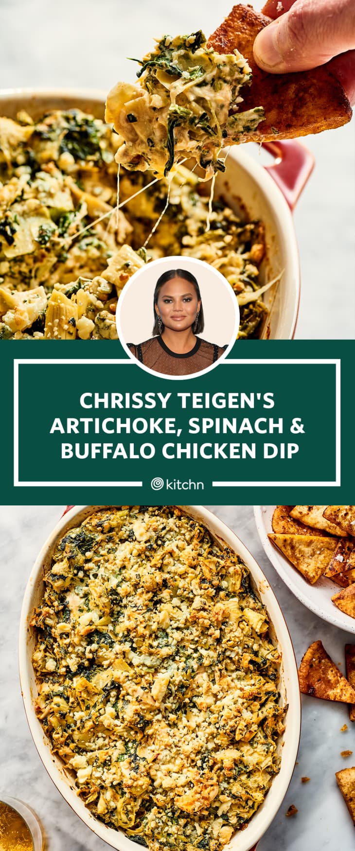 I Tried Chrissy Teigen's Artichoke, Spinach & Buffalo Chicken Dip The