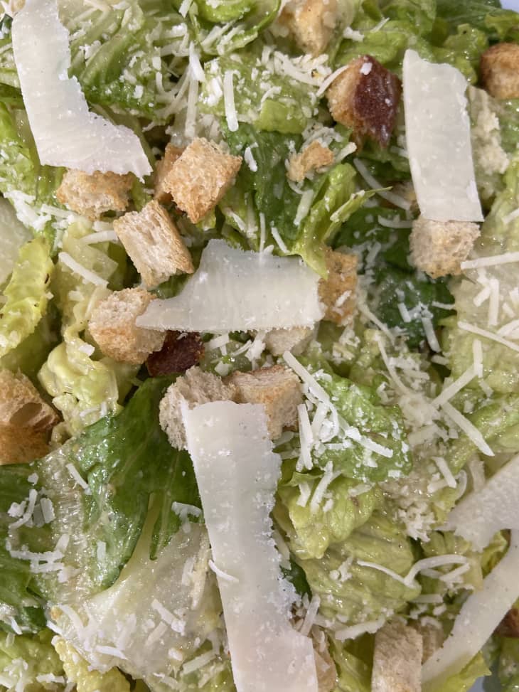 I Tried Lidia Bastianich's Caesar Salad Recipe The Kitchn