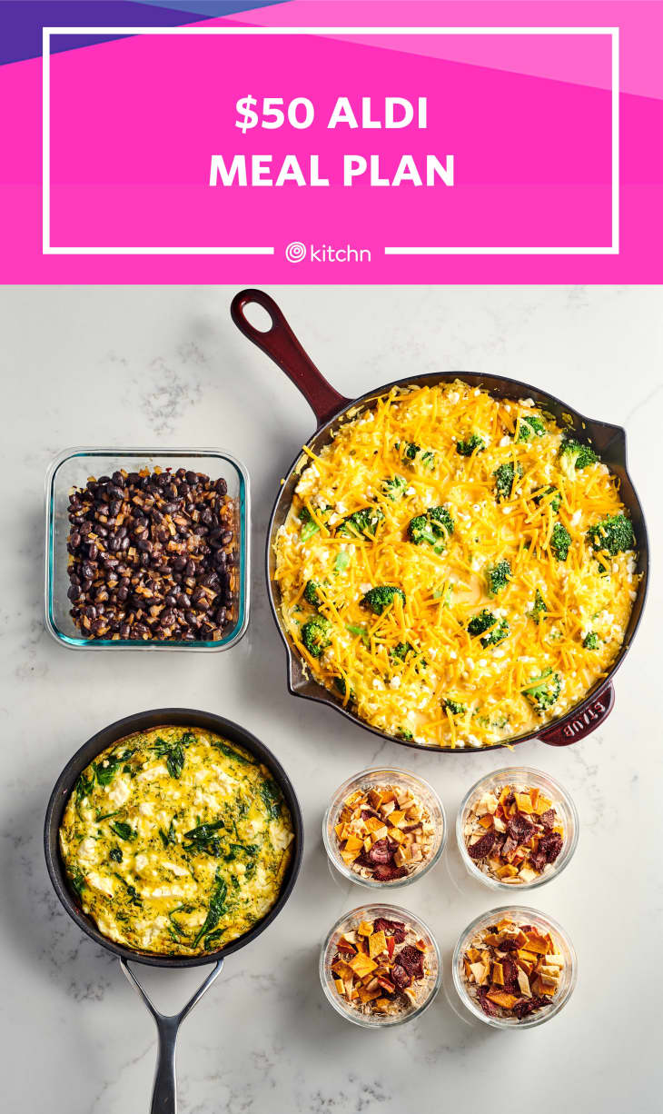 Meal Prep Plan: How I Prep a Week of Family Meals from Aldi for $50 | Cubby