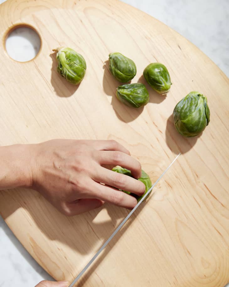 How to Shave Brussels Sprouts 3 Ways StepbyStep Photo Guide The Kitchn