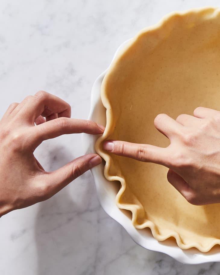 How to Crimp Pie Crust Like a Pro Baker The Kitchn