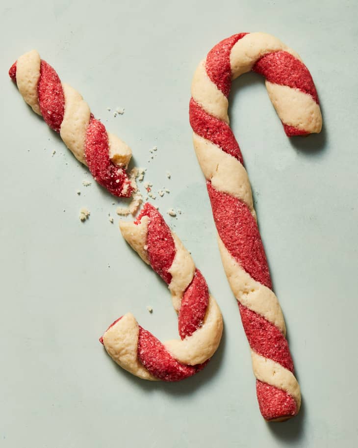 Candy Cane Shortbread Cookies Recipe The Kitchn