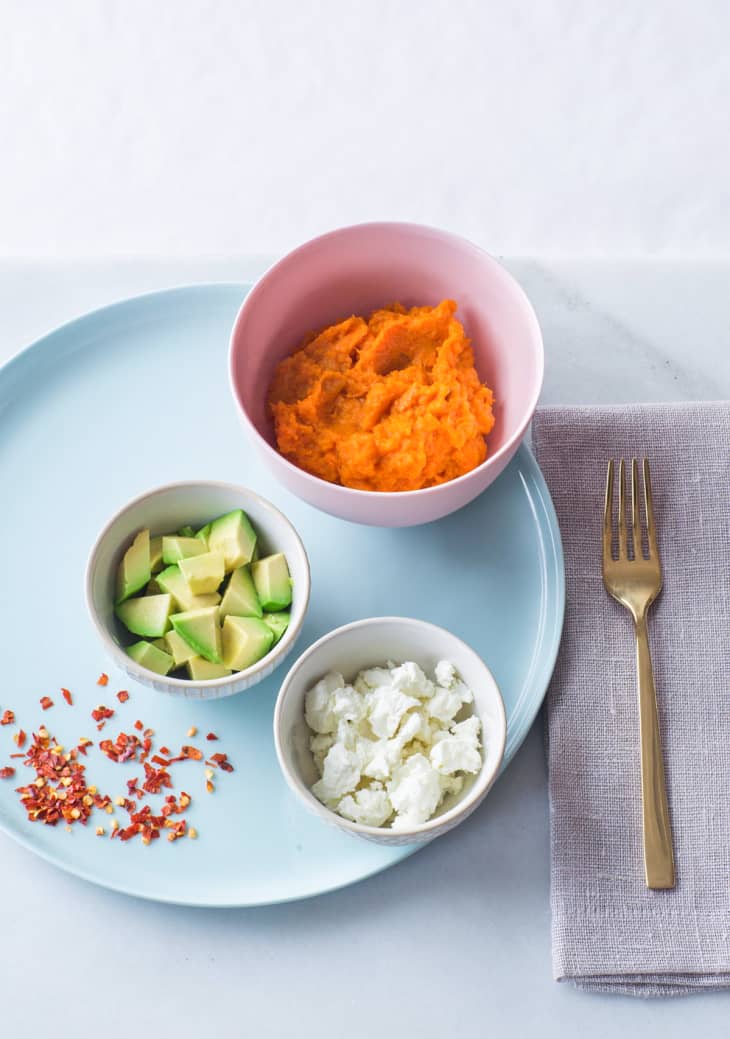 Toddler Lunch Recipe Mashed Sweet Potato Bowls for Baby & Mama The