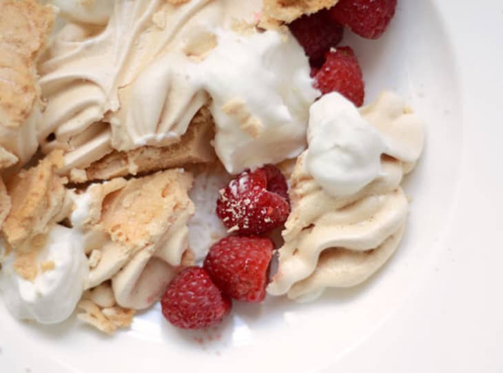 Easy Dessert Recipe Crisp Meringues with Whipped Cream The Kitchn