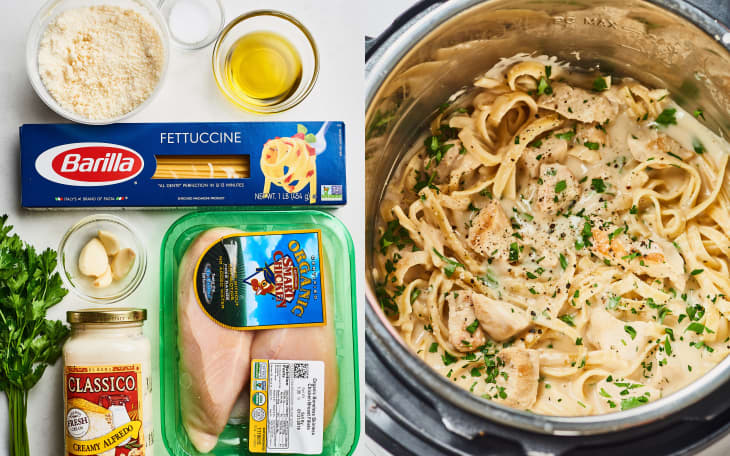 Easy chicken fettuccine alfredo instant pot sale