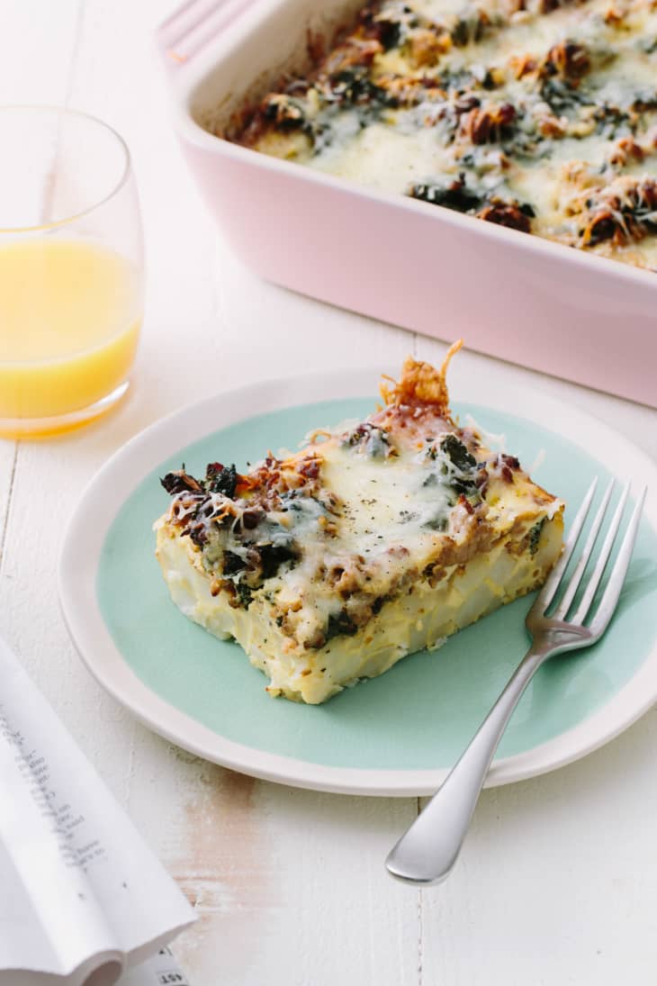 Recipe Sausage and Greens Breakfast Casserole Kitchn