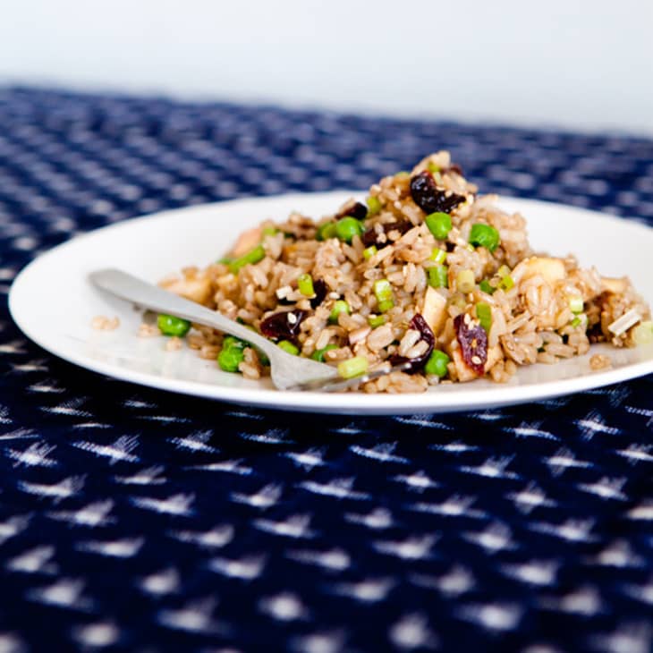 Picnic Recipe Brown Rice Salad with Apples, Walnuts, and Cherries Kitchn