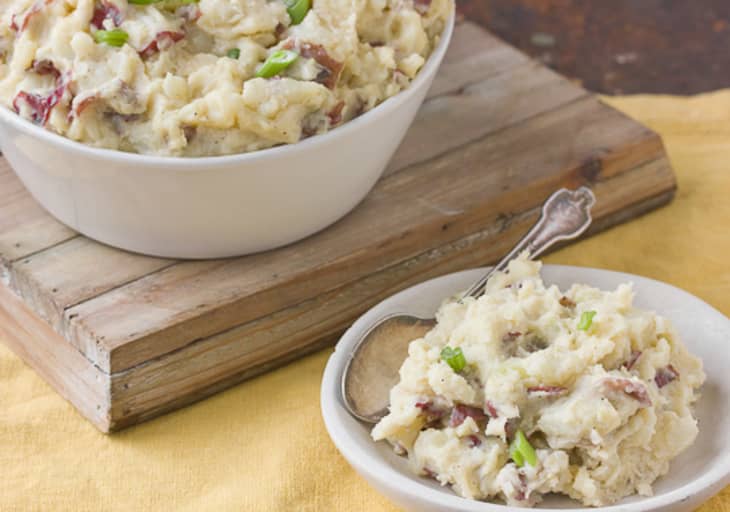 Side Dish Recipe: Smashed Potatoes with Gouda and Horseradish | The Kitchn