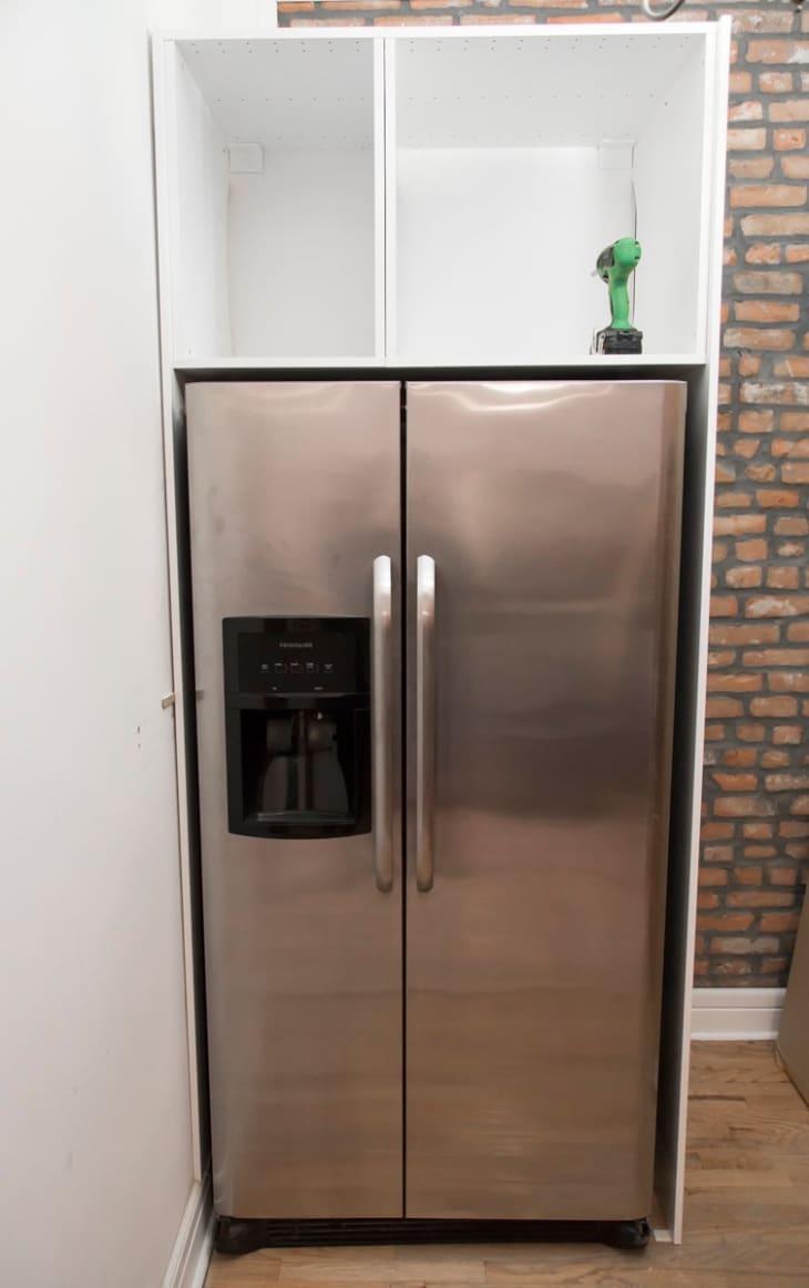 Ikea above 2024 fridge cabinet