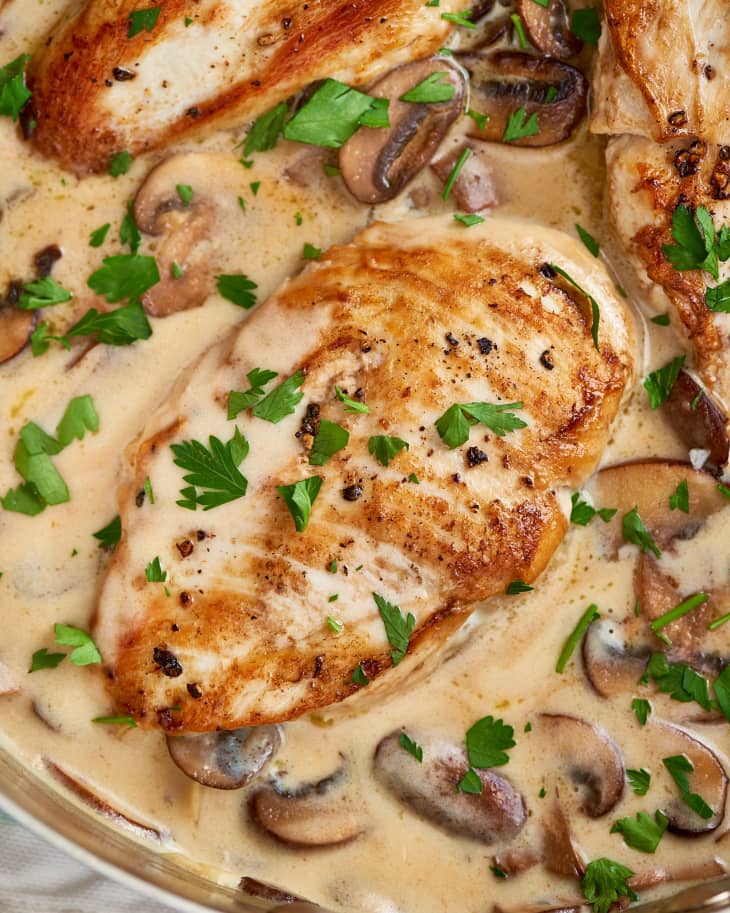 the-best-creamy-parmesan-mushroom-chicken-recipe-the-kitchn