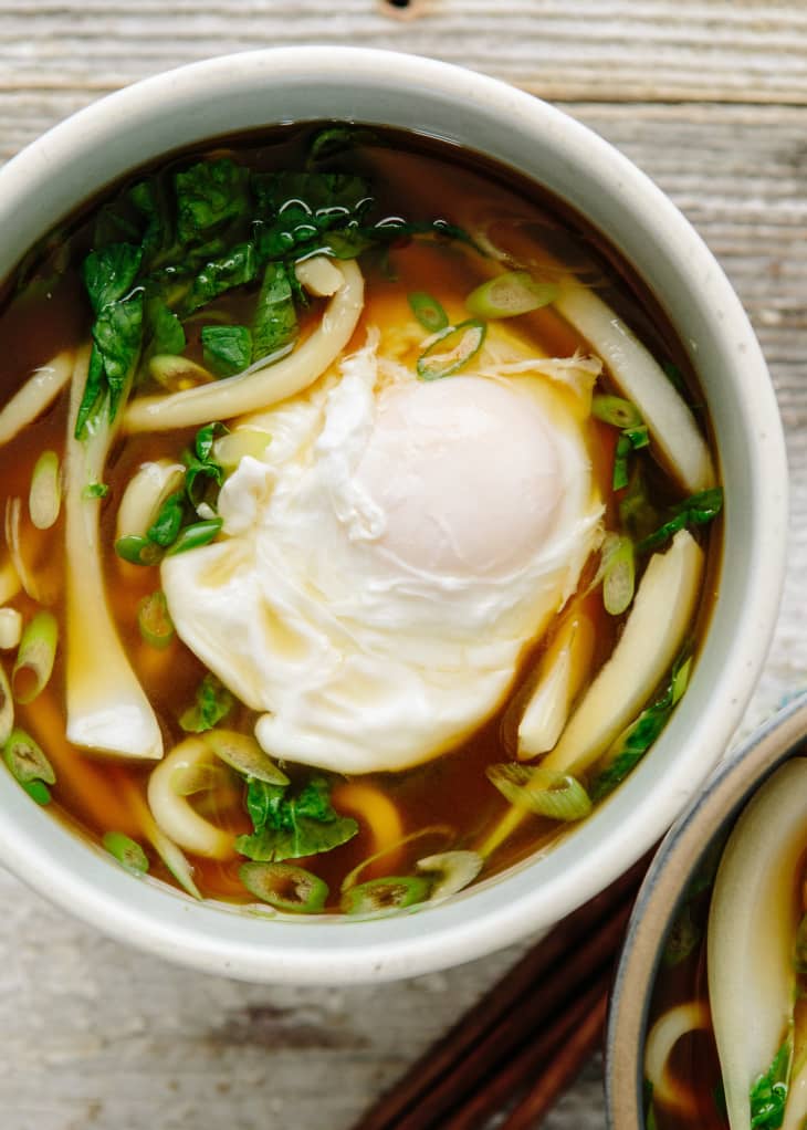 Recipe: Udon Soup with Bok Choy and Poached Egg | The Kitchn