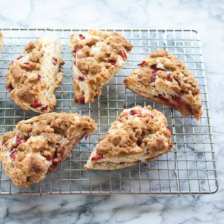 Recipe StrawberrySour Cream Scones with Brown Sugar Crumble The Kitchn