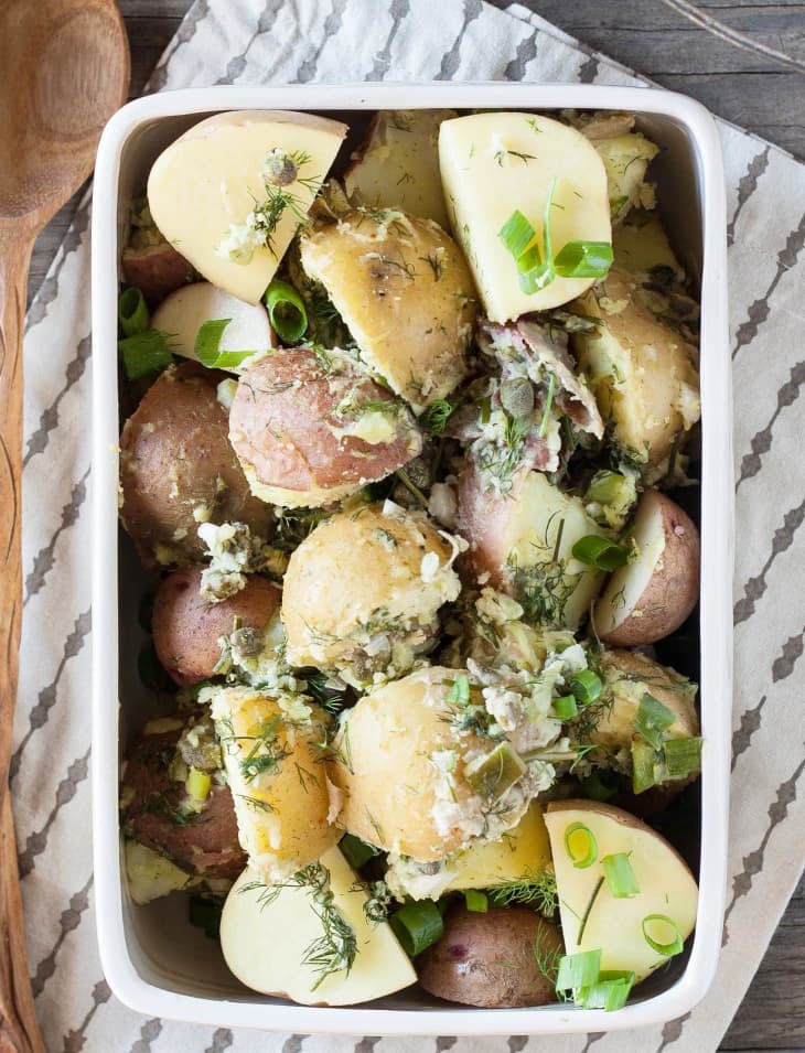 Recipe Potato Salad with Lemon Tahini & Dill Dressing Kitchn
