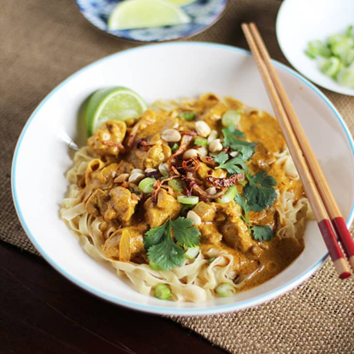 Recipe Egg Noodles with Rich Chicken Curry Sauce (Khao Soi) The Kitchn
