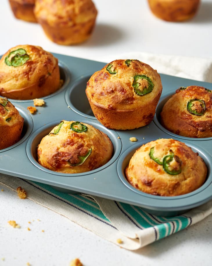 Jalapeño Cheddar Cornbread Muffins | Kitchn