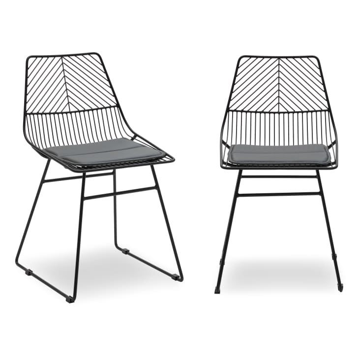 Modrn glam marni discount metal base dining chair