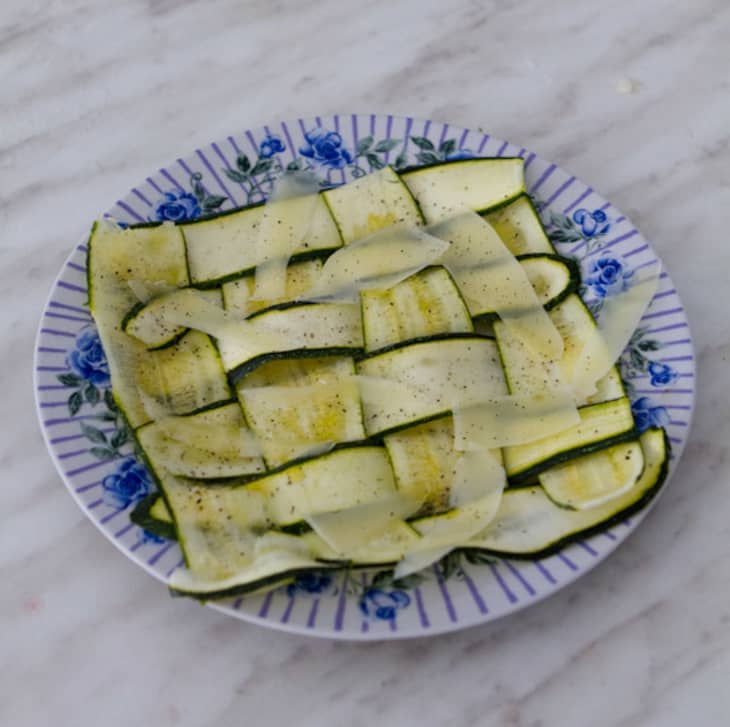 Simple Appetizer Recipe: Raw Zucchini Ribbons with Parmesan | Kitchn