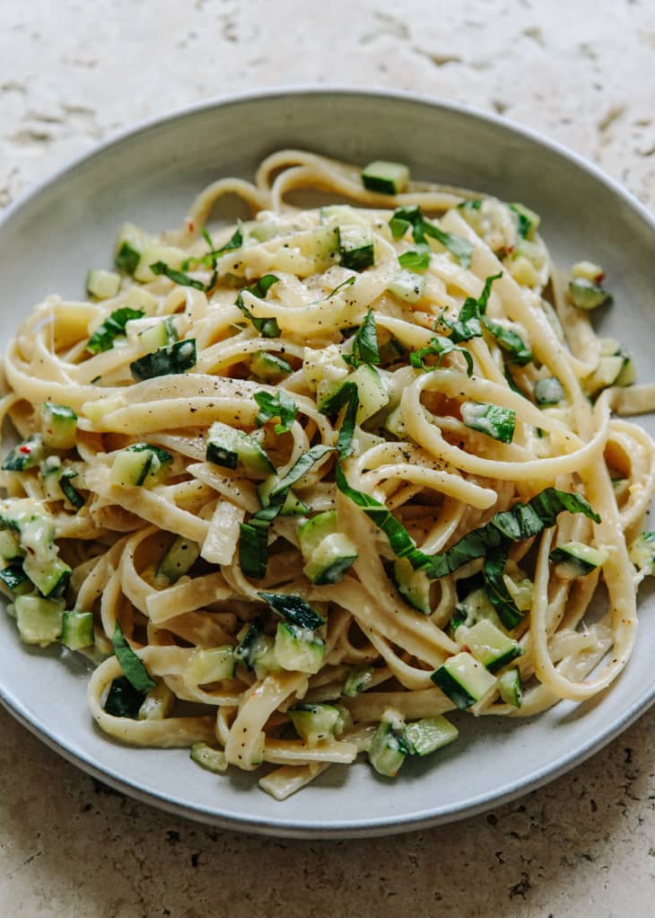 Recipe: Creamy Zucchini Fettuccine | Kitchn