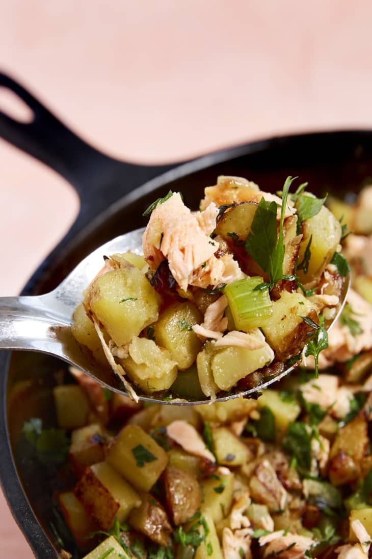 Recipe Salmon Hash with Yukon Gold Potatoes and Herbs Kitchn