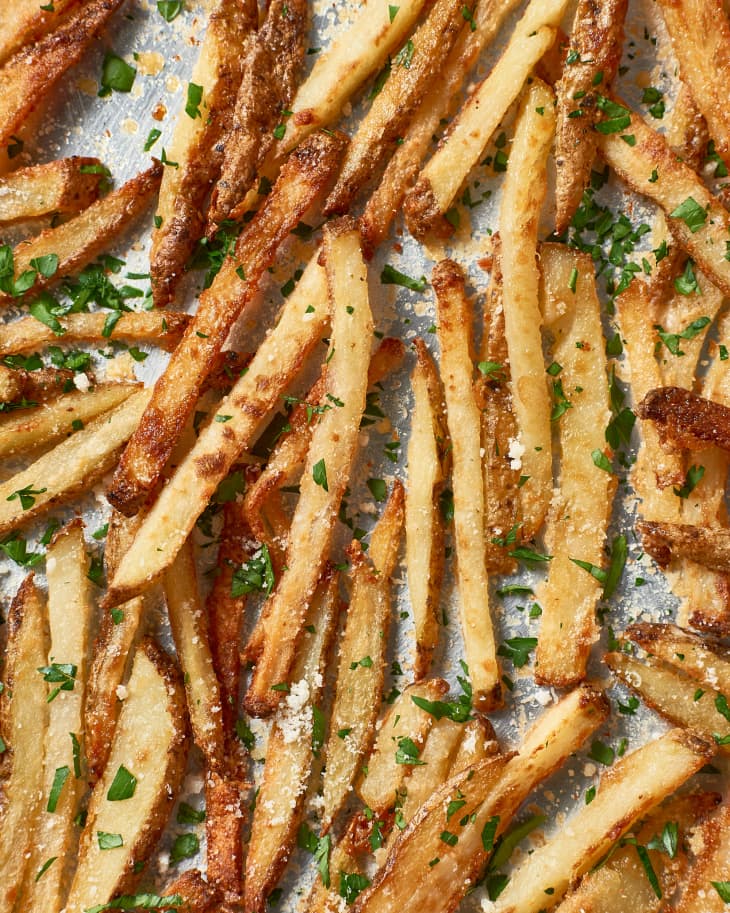 Garlic Parmesan Fries Recipe (Easy Baked Version) | The Kitchn