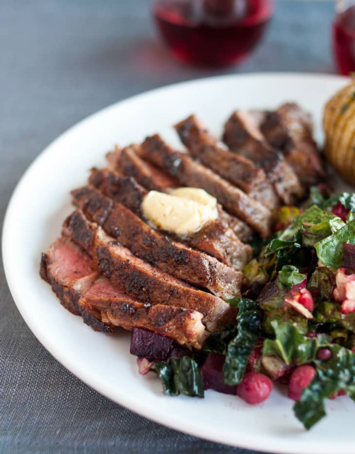 Recipe ChiliRubbed Ribeye Steak with MapleBourbon Butter The Kitchn