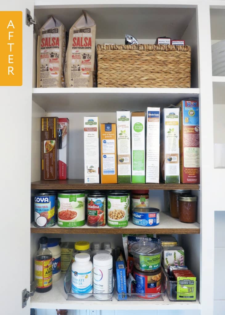 Pantry Before & After: The Amazing Power of Bins and a Snack Basket ...