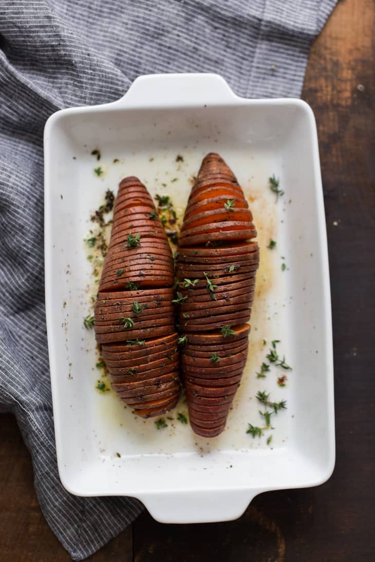 Recipe Hasselback Sweet Potatoes The Kitchn