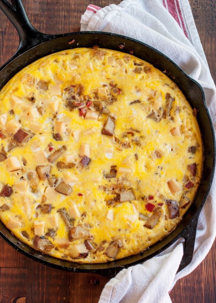 Recipe Frittata with Potato, Red Pepper & Gouda The Kitchn