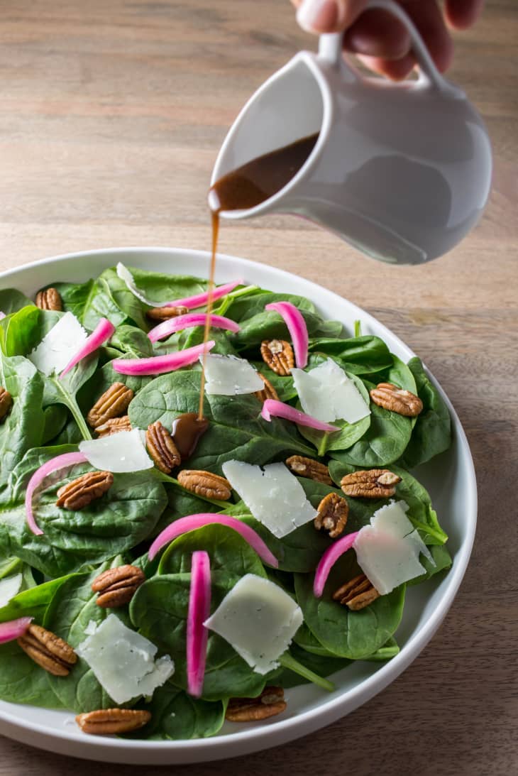 Recipe Spinach Salad with Warm Brown Butter Dressing The Kitchn