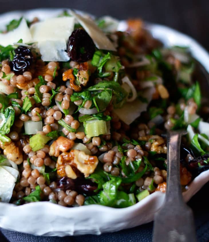Recipe Pearl Couscous Salad with Cherries & Arugula The Kitchn