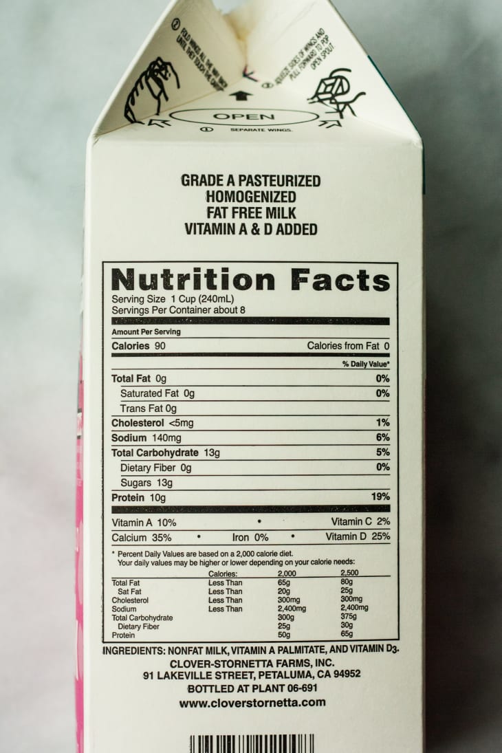 calories-in-non-fat-milk