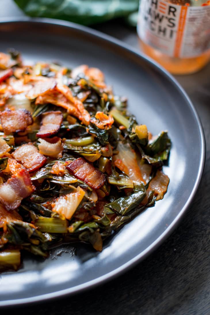 Recipe Collards and Kimchi The Kitchn