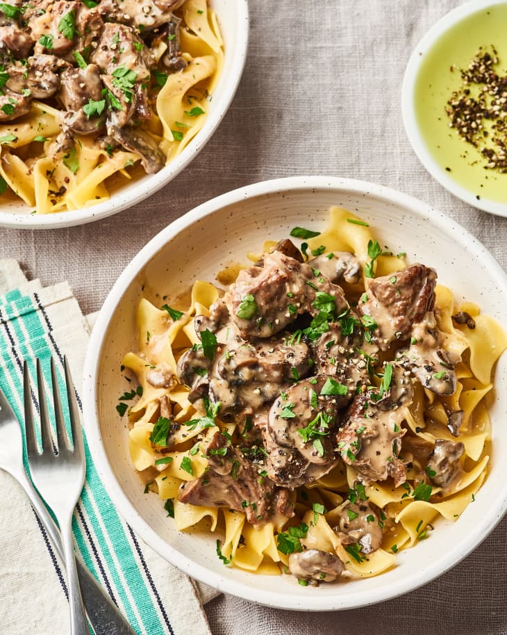 Easy Slow Cooker Beef Stroganoff Kitchn